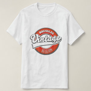 Brussels Belgium vintage logo T-Shirt