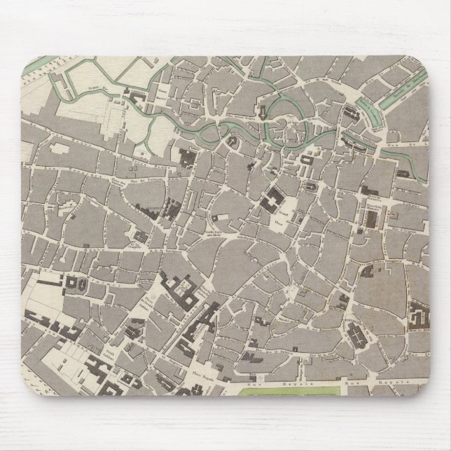 Brussels Bruxelles Mouse Mat (Front)