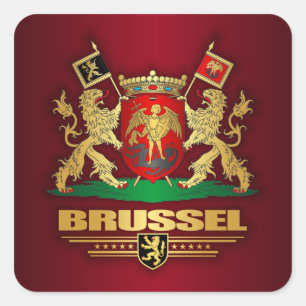 Brussels COA Square Sticker