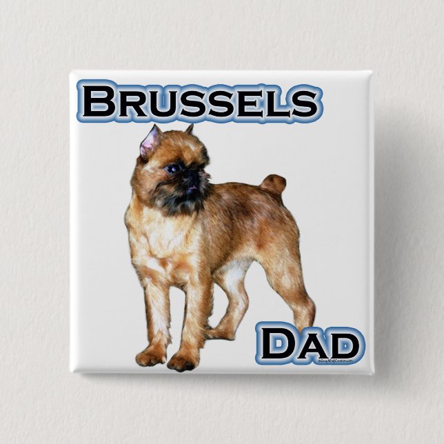 Brussels Dad 4 15 Cm Square Badge (Front)