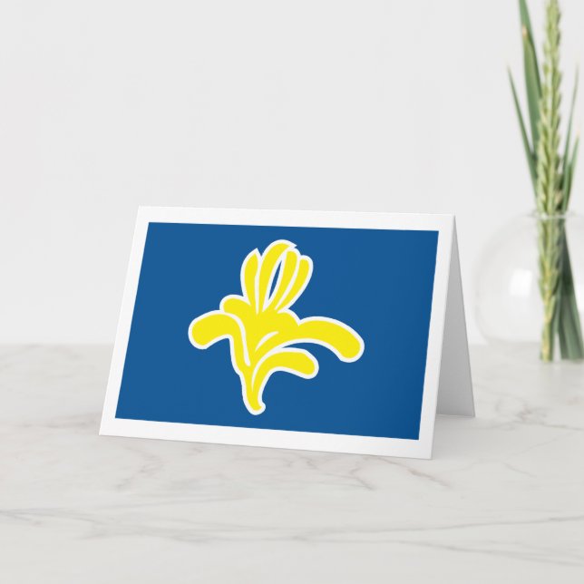 Brussels Flag Greeting Card (Front)