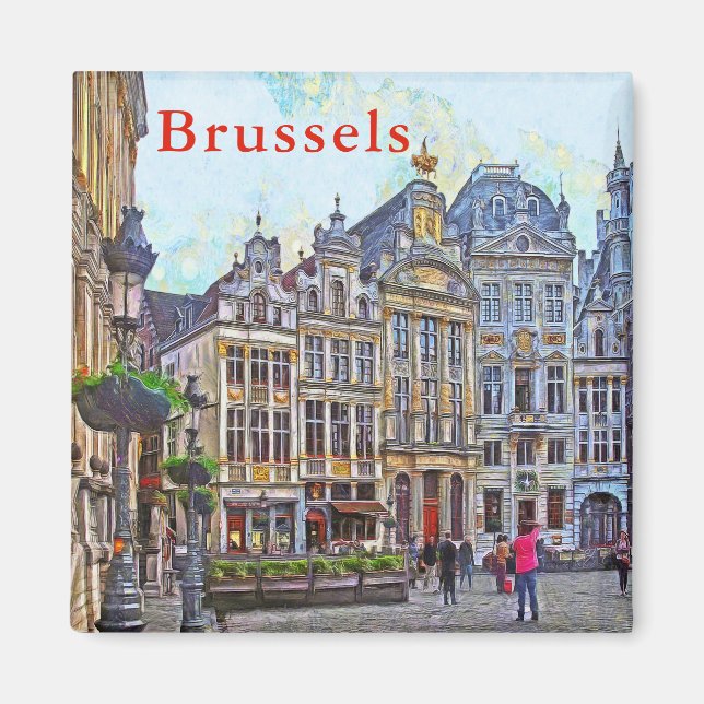 Brussels. Grand Place. Magnet (Front)