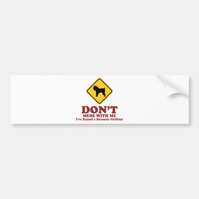 Brussels Griffon Bumper Sticker (Front)