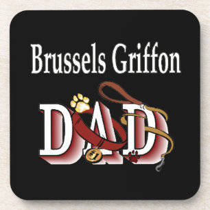Brussels Griffon Dad Coaster