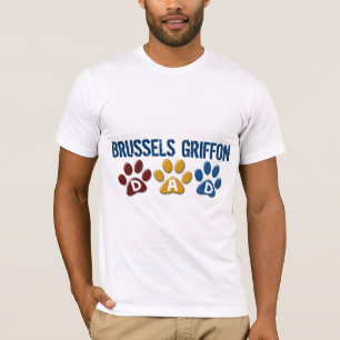 BRUSSELS GRIFFON DAD Paw Print 1 T-Shirt