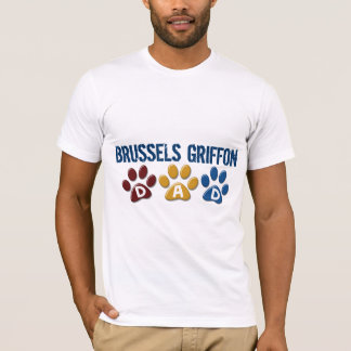 BRUSSELS GRIFFON DAD Paw Print 1 T-Shirt