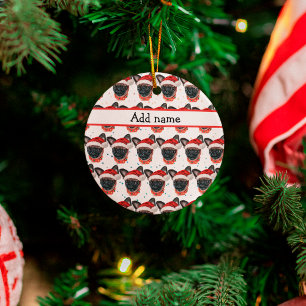Brussels Griffon Dog Breed Christmas Ceramic Tree Decoration