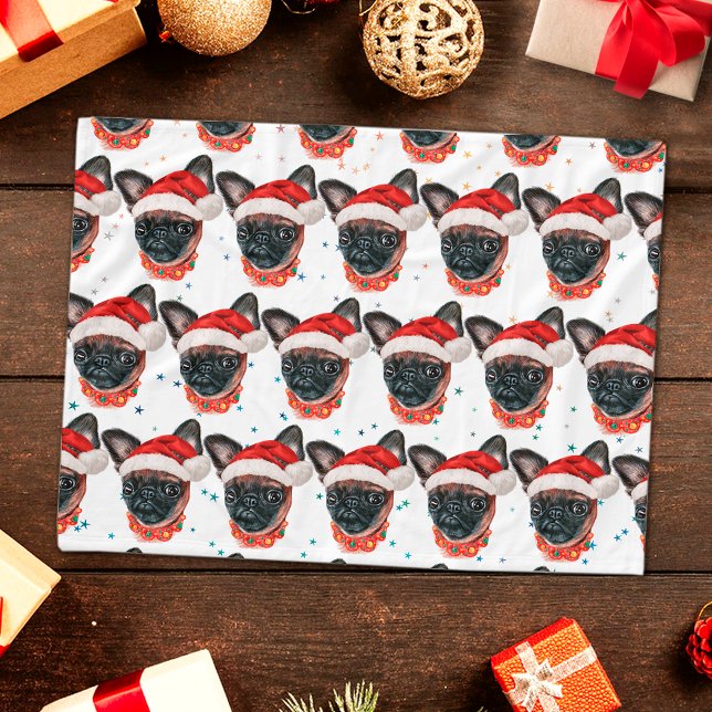 Brussels Griffon Dog Breed Christmas Fleece Blanket (Creator Uploaded)