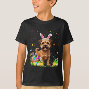 Brussels Griffon Dog Easter Egg Hunt Bunny Ear Hap T-Shirt