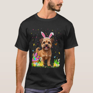 Brussels Griffon Dog Easter Egg Hunt Bunny Ear Hap T-Shirt