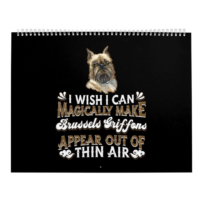 Brussels Griffon Dogs Calendar (Cover)