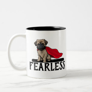 Brussels Griffon Fearless Two-Tone Coffee Mug