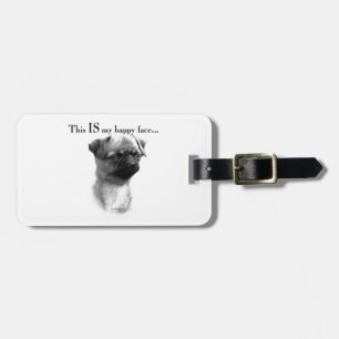 Brussels Griffon Happy Face Luggage Tag