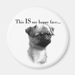 Brussels Griffon Happy Face Magnet