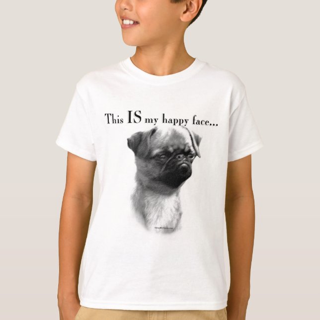 Brussels Griffon Happy Face T-Shirt (Front)