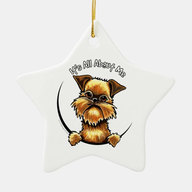 Brussels Griffon Its All About Me Ceramic Tree Decoration (Front)