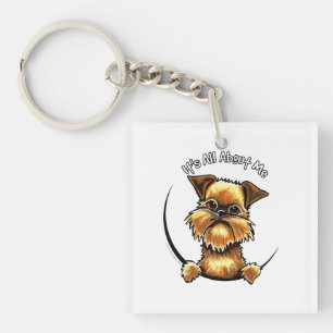 Brussels Griffon Its All About Me Key Ring