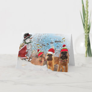 Brussels Griffon Joy To The World Cards