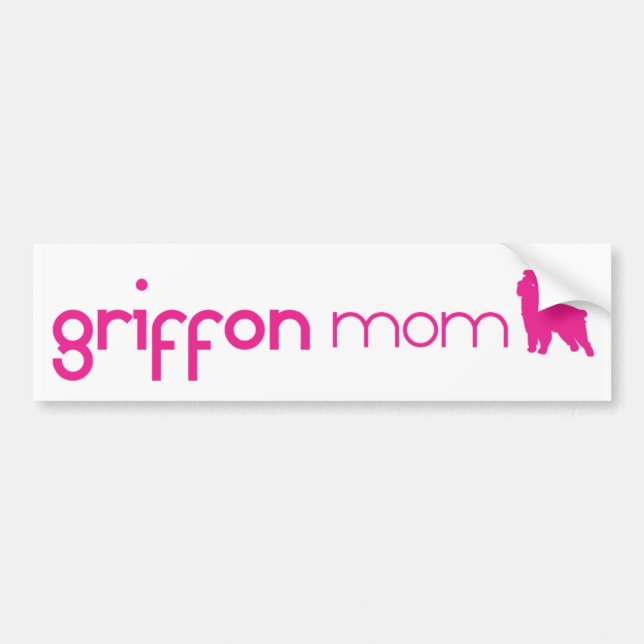 Brussels Griffon Mum Bumper Sticker (Front)