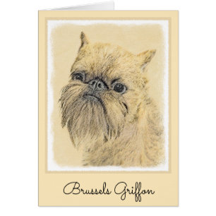 Brussels Griffon Painting - Cute Original Dog Art