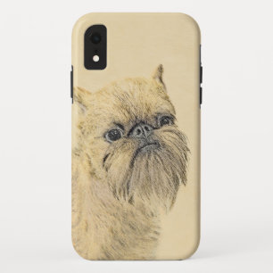 Brussels Griffon Painting - Cute Original Dog Art iPhone XR Case