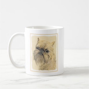 Brussels Griffon Painting - Cute Original Dog Art Coffee Mug