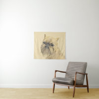 Brussels Griffon Rough Painting - Original Dog Art
