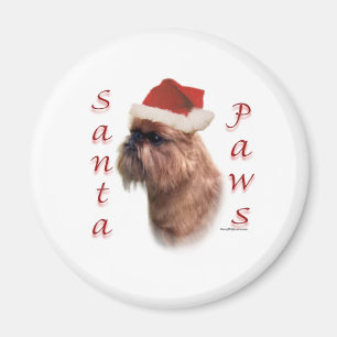 Brussels Griffon Santa Paws Magnet