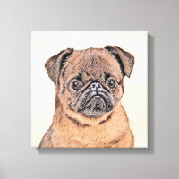 Brussels Griffon Smooth Painting Original Dog Art