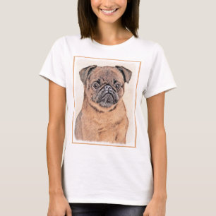 Brussels Griffon Smooth Painting Original Dog Art T-Shirt