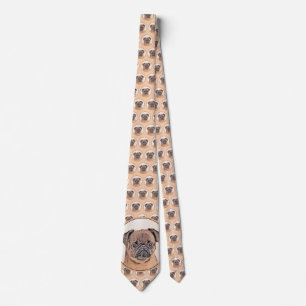 Brussels Griffon Smooth Painting Original Dog Art Tie