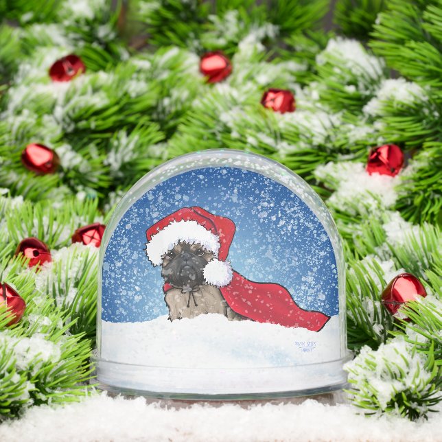 Brussels Griffon Snowglobe (Christmas)