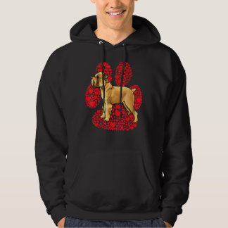 Brussels Griffon Valentines Day Dog Love Paw Hoodie