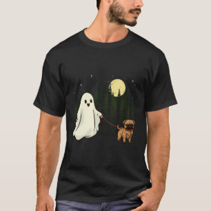 Brussels Griffon Walking Ghost Halloween Funny Kid T-Shirt