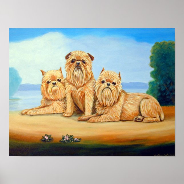 Brussels Griffon Wall PRINT (Front)