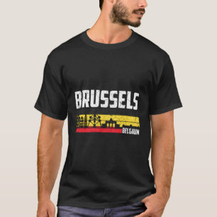 Brussels Skyline Belgium T-Shirt