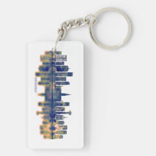 Brussels Skyline Key Ring