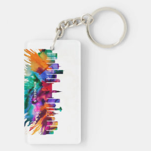 Brussels Skyline Key Ring