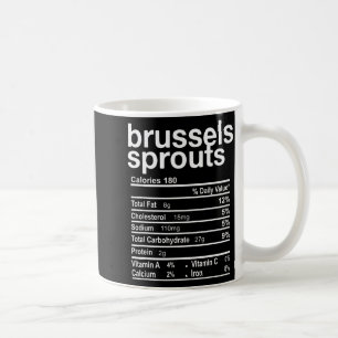Brussels Sprout Nutrition Facts Funny Thanksgiving Coffee Mug