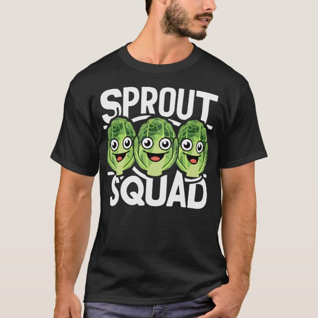 Brussels Sprout Squad Shirt  Sprouts Vegetable  Sp (Front)