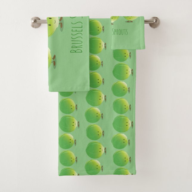 Brussels Sprouts | Bath Towel Set (Insitu)