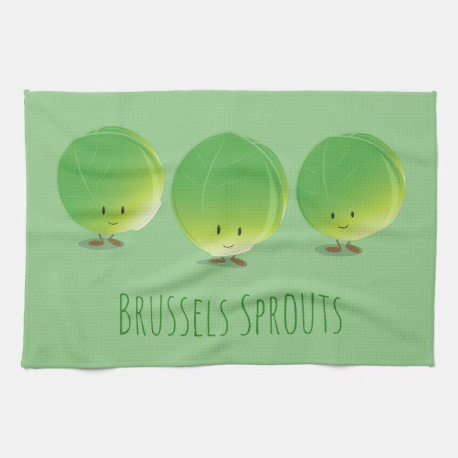 Brussels Sprouts | Kitchen Towel (Horizontal)