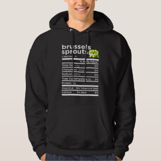 Brussels Sprouts Nutrition Facts Thanksgiving Xmas Hoodie