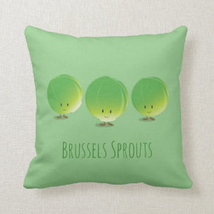 Brussels Sprouts   Throw Pillow