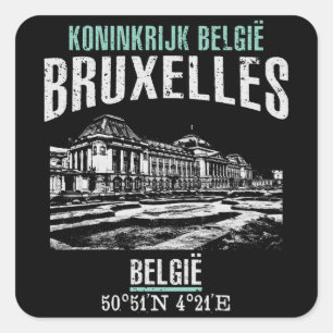 Brussels Square Sticker