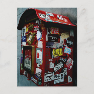 Brussels: Sticker box or mail box? Postcard