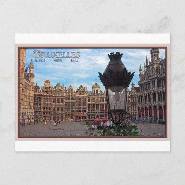 Brussels - The Grand Place Postcard (Front)