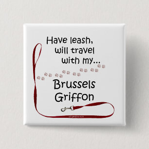 Brussels Travel Leash - Button