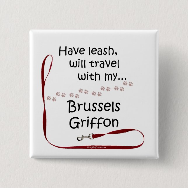 Brussels Travel Leash - Button (Front)