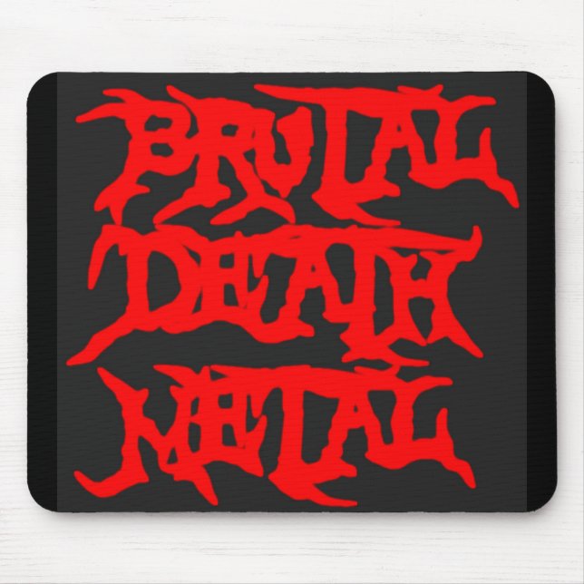 Brutal Death Metal Mouse Mat (Front)